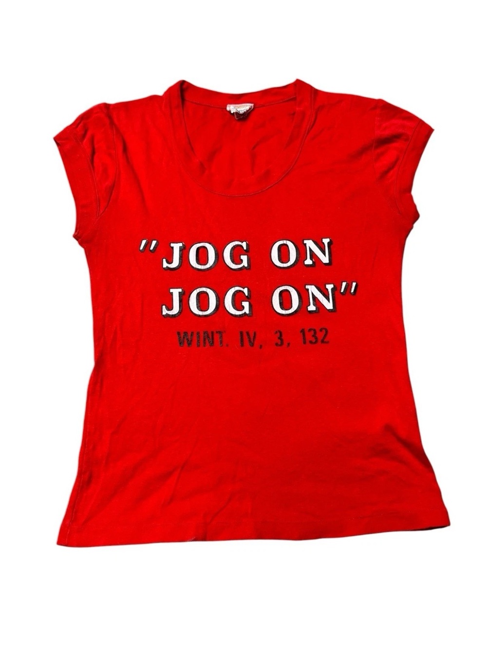Vintage 70s Women’s Shakespeare Winters Tale Jog On Jog On Shirt